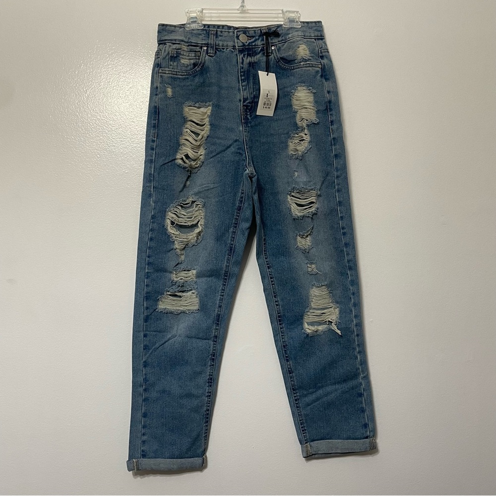 Refuge Denim Ex Boyfriend Relaxed High Rise Jeans - Picture 1 of 4